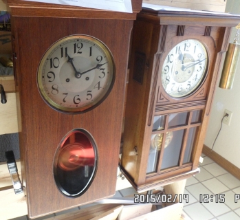 Two Gustav Becker "box" clocks - 1910-1930
